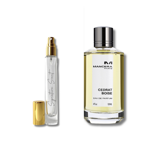 Decant Cedrat Boise – mostre parfum unisex citric-lemnos, cu note de lămâie, coacăze negre și piele. Ideal pentru primăvară, vară și toamnă. Descoperă decanturi parfum versatile și elegante din categoria parfumuri damă și parfumuri bărbați.
