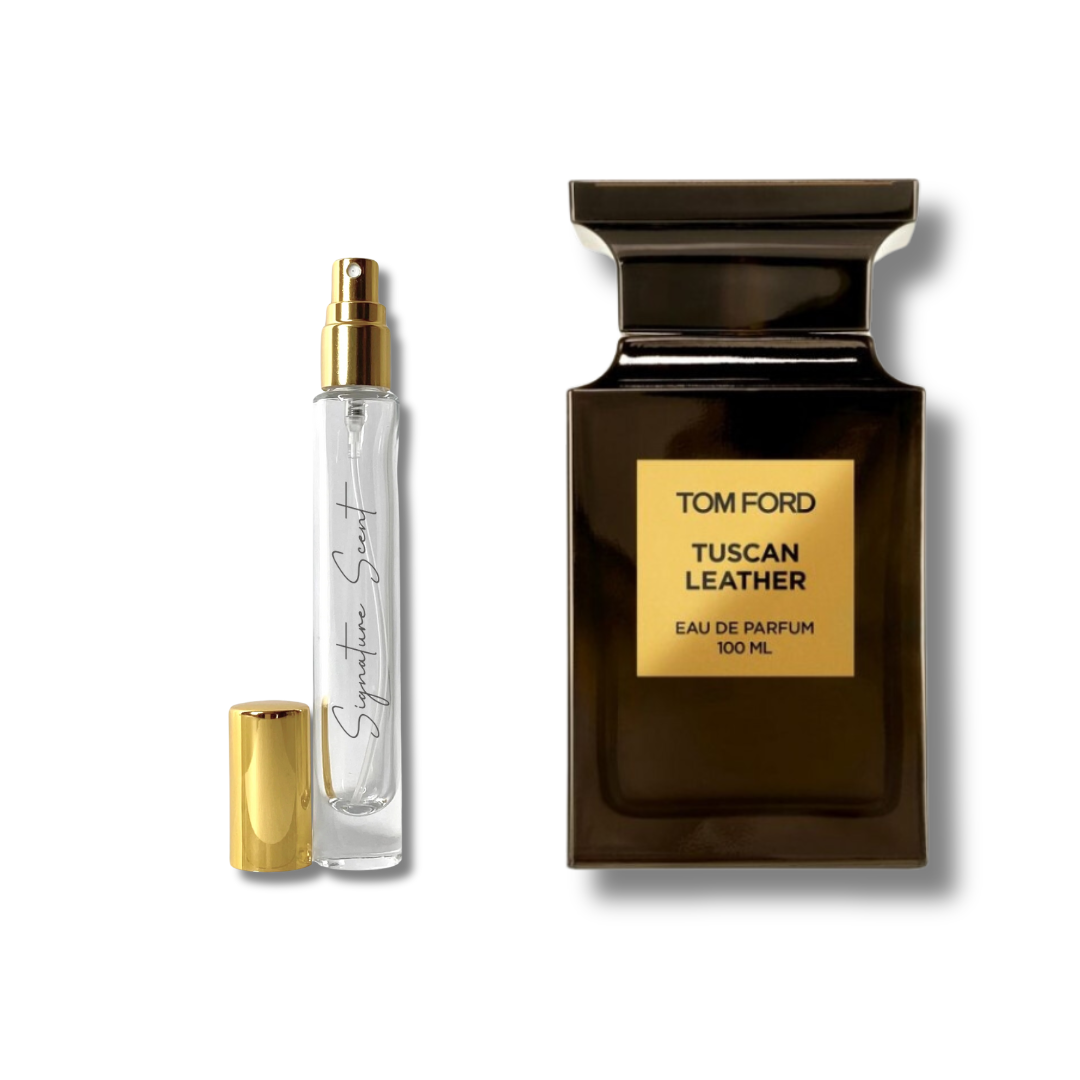 Decant Tuscan Leather – mostre parfum unisex pielos-condimentat, cu note de piele, zmeură și ambra. Ideal pentru toamnă și iarnă. Descoperă decanturi parfum puternice și rafinate din categoria parfumuri damă și parfumuri bărbați.
