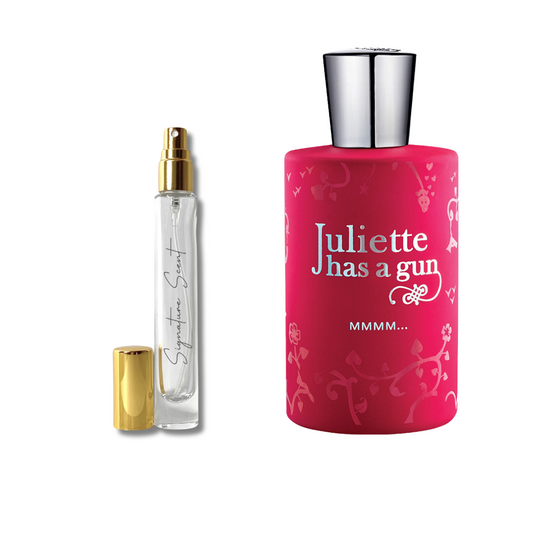 Decant MMMM... – mostre parfum damă gurmand, cu note de caramel, zmeură și neroli. Ideal pentru toamnă și iarnă. Descoperă decanturi parfum delicioase din categoria parfumuri damă de nișă.