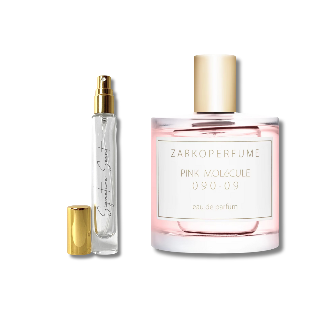 Decant Pink Molecule – mostre parfum damă cu note florale și fructate. Descoperă decanturi parfum elegante pentru parfumuri damă și unisex.